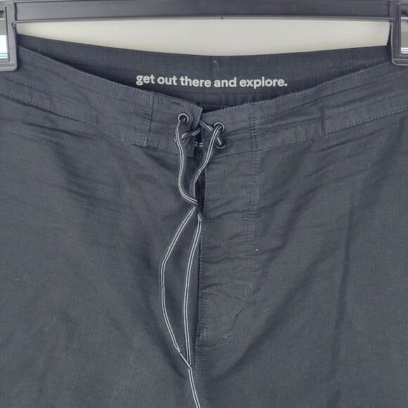 Florence Marine X Traveler 6" Shorts Men 38 Black Stretch Cotton Ripstop Utility - Picture 2 of 10